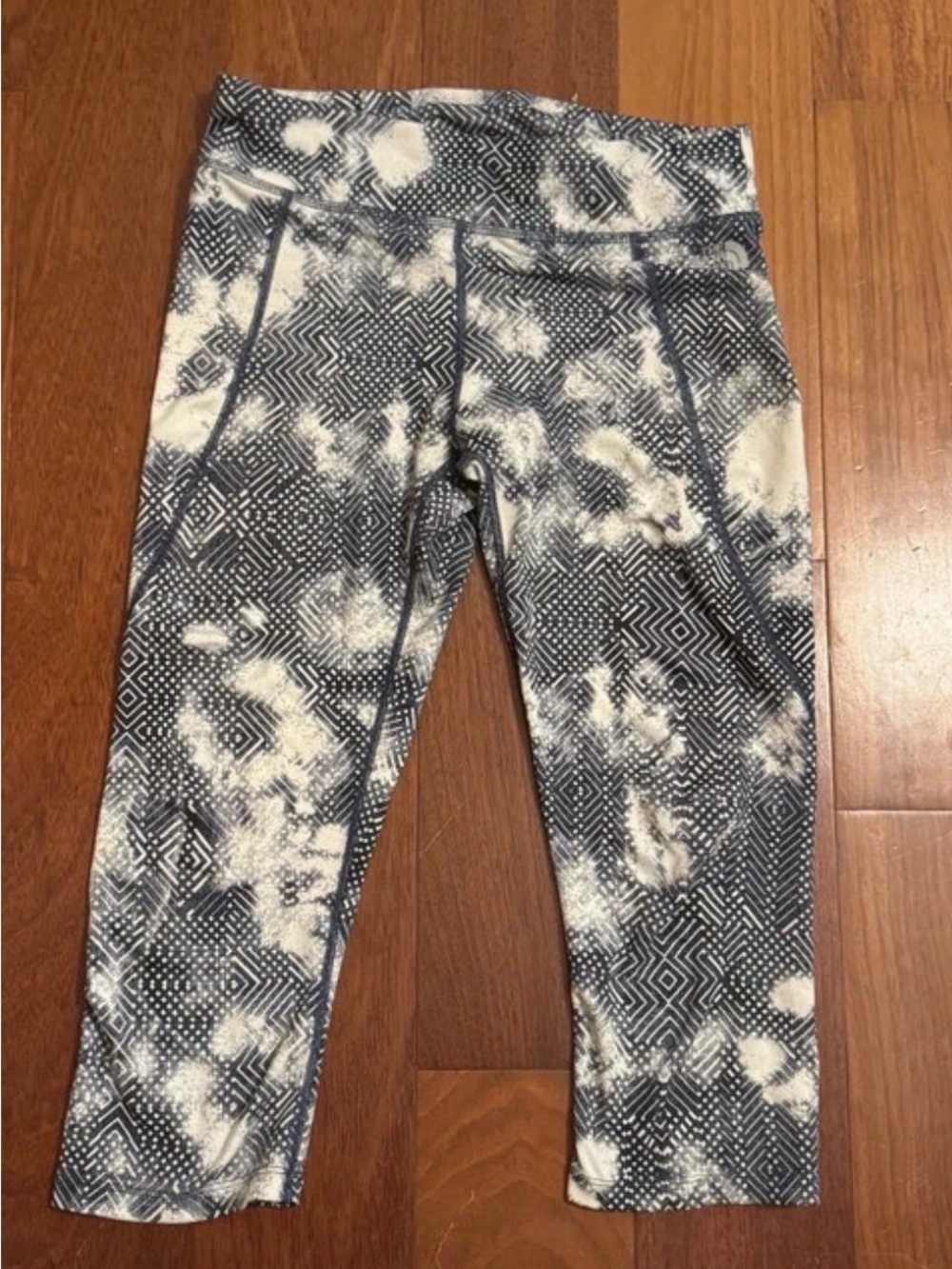 The North Face Navy and White Patterned Capri Joggers